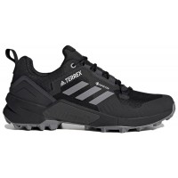 Кроссовки Adidas Terrex Swift R3 Gore-Tex черные с серым